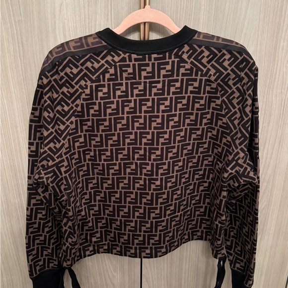 Fendi Brown and Black Logo Sweater - Picture 4 of 5